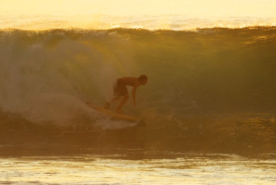 Surfing Beaches Bali: Balangan Beach surfer on a wave