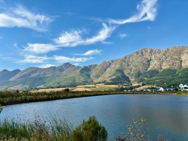 Cape Town Wine Tours: The view from Haute Cabriere in Franschhoek